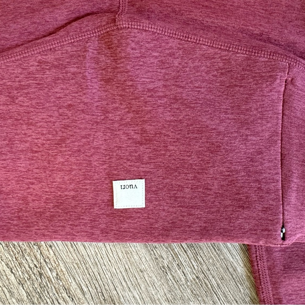 Vuori Burgundy Pullover with Front Pocket